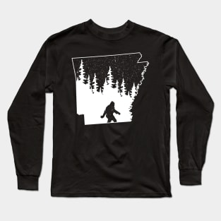 Arkansas Bigfoot Gift Long Sleeve T-Shirt